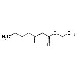 结构式 CAS# 7737-62-4, 乙基3-氧代庚酸酯
