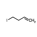 结构式 CAS# 7766-51-0, 4-碘-1-丁烯