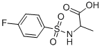 结构式 CAS# 780-97-2, N-[(4-氟苯基)磺酰基]-L-丙氨酸