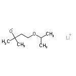 结构式 CAS# 78740-39-3, 锂4-异丙氧基-2-甲基-丁烷-2-醇