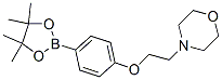 structure of CAS# 787591-39-3, 4-(2-[4-(4,4,5,5-Tetramethyl-[1,3,2]Dioxaborolan-2-Yl)-Phenoxy]-Ethyl)-Morpholine;4-(2-Morpholinoethoxy)-Phenylboronic Acid Pinacol Ester;Fs000534