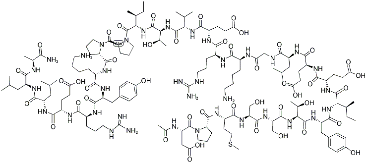 structure of CAS# 79079-11-1, Ac-Asp-Pro-Met-Ser-Ser-Thr-Tyr-Ile-Glu-Glu-Leu-Gly-Lys-Arg-Glu-Val-Thr-Ile-Pro-Pro-Lys-Tyr-Arg-Glu-Leu-Leu-Ala-NH2