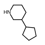 结构式 CAS# 794533-53-2, 3-环戊基哌啶