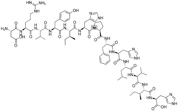 结构式 CAS# 82048-97-3, 血管紧张肽原(1-13)(人)