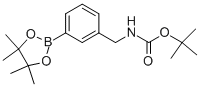 结构式 CAS# 832114-05-3, 3-((N-叔丁氧羰基-氨基)甲基)苯硼酸