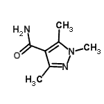 结构式 CAS# 861586-14-3, 1,3,5-三甲基-1H-吡唑-4-甲酰胺
