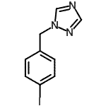 结构式 CAS# 864068-93-9, 1-(4-碘苄基)-1H-1,2,4-三唑