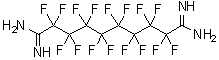 结构式 CAS# 865-94-1, Perfluorosebacamidine