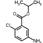 结构式 CAS# 86819-50-3, 异丙基5-氨基-2-氯苯甲酸酯