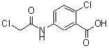 structure of CAS# 869950-77-6, 2-Chloro-5-[(chloroacetyl)amino]benzoic acid;2-chloro-5-[(chloroacetyl)amino]benzoic acid;benzoic acid, 2-chloro-5-[(chloroacetyl)amino]-;MFCD06166944