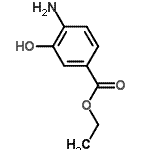 structure of CAS# 87081-52-5, Ethyl 4-amino-3-hydroxybenzoate;ethyl 4-amino-3-hydroxybenzoate;MFCD01320538