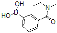 structure of CAS# 871333-07-2, B-[3-[(Ethylmethylamino)Carbonyl]Phenyl]-Boronic Acid;3-[(N-Ethyl-N-Methylamino)Carbonyl]Benzeneboronic Acid 98%;3-[(N-ETHYL-N-METHYLAMINO)CARBONYL]BENZENEBORONIC ACID;3-(N-ETHYL-N-METHYLAMINOCARBONYL)PHENYLBORONIC ACID