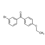 structure of CAS# 872279-52-2, (3-Bromophenyl)(4-ethoxyphenyl)methanone;3-Bromo-4'-ethoxybenzophenone