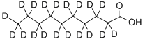 structure of CAS# 88170-22-3, Decanoic-D19 Acid