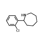 结构式 CAS# 887360-60-3, 2-(2-氯苯基)氮杂环庚烷