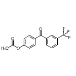 结构式 CAS# 890099-35-1, 4-[3-(三氟甲基)苯甲酰基]苯基乙酸酯