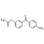 结构式 CAS# 890099-36-2, 3-(4-甲基苯甲酰)苯基乙酸酯