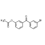 结构式 CAS# 890099-59-9, 3-(3-溴苯甲酰基)苯基乙酸酯