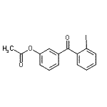 结构式 CAS# 890099-63-5, 3-(2-碘苯甲酰基)苯基乙酸酯