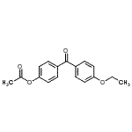 结构式 CAS# 890099-83-9, 4-(4-乙氧基苯甲酰基)苯基乙酸酯