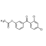结构式 CAS# 890100-26-2, 3-(2,4-二氯苯甲酰基)苯基乙酸酯