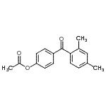 结构式 CAS# 890100-31-9, 4-(2,4-二甲基苯甲酰)苯基乙酸酯