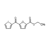 结构式 CAS# 890100-52-4, 乙基5-(2-噻吩基羰基)-2-糠酸酯