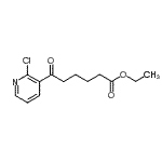 结构式 CAS# 890100-57-9, 乙基6-(2-氯-3-吡啶基)-6-氧代己酸酯