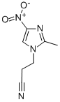 structure of CAS# 89128-08-5, 3-(2-Methyl-4-Nitro-1H-Imidazol-1-Yl)Propionitrile;3-(2-Methyl-4-Nitro-1H-Imidazol-1-Yl)Propanenitrile;3-(2-METHYL-4-NITRO-1H-IMIDAZOL-1-YL)PROPIONITRILE;3-(2-Methyl-4-Nitroimidazol-1-Yl)Propionitrile