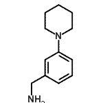 结构式 CAS# 898404-93-8, 1-[3-(1-哌啶基)苯基]甲胺