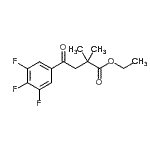 structure of CAS# 898753-68-9, Ethyl 2,2-dimethyl-4-oxo-4-(3,4,5-trifluorophenyl)butanoate;ethyl 2,2-dimethyl-4-oxo-4-(3,4,5-trifluorophenyl)butyrate