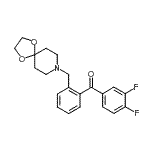 结构式 CAS# 898756-66-6, (3,4-二氟苯基)[2-(1,4-二氧杂-8-氮杂螺[4.5]癸-8-基甲基)苯基]甲酮
