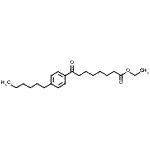 structure of CAS# 898757-36-3, Ethyl 8-(4-hexylphenyl)-8-oxooctanoate;ethyl 8-(4-hexylphenyl)-8-oxooctanoate