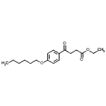结构式 CAS# 898757-87-4, 乙基4-[4-(己氧基)苯基]-4-氧代丁酸酯