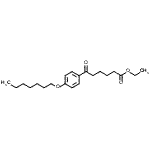 结构式 CAS# 898757-99-8, 乙基6-[4-(庚氧基)苯基]-6-氧代己酸酯