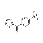 结构式 CAS# 898759-66-5, 1,3-恶唑-2-基[4-(三氟甲基)苯基]甲酮