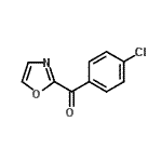结构式 CAS# 898759-77-8, (4-氯苯基)(1,3-恶唑-2-基)甲酮