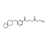结构式 CAS# 898762-61-3, 乙基5-[3-(1,4-二氧杂-8-氮杂螺[4.5]癸-8-基甲基)苯基]-5-氧代戊酸酯