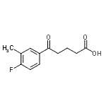 结构式 CAS# 898765-95-2, 5-(4-氟-3-甲基苯基)-5-氧代戊酸