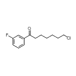 结构式 CAS# 898767-02-7, 7-氯-1-(3-氟苯基)-1-庚酮