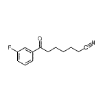 结构式 CAS# 898767-24-3, 7-(3-氟苯基)-7-氧代庚烷腈