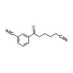 结构式 CAS# 898767-62-9, 3-(5-氰基戊酰)苯甲腈