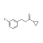 结构式 CAS# 898767-77-6, 1-环丙基-3-(3-氟苯基)-1-丙酮
