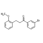 结构式 CAS# 898769-85-2, 1-(3-溴苯基)-3-(2-甲氧基苯基)-1-丙酮