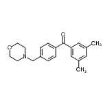 结构式 CAS# 898770-17-7, (3,5-二甲基苯基)[4-(4-吗啉基甲基)苯基]甲酮