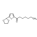 结构式 CAS# 898771-90-9, 1-[5-(1,3-二氧戊环-2-基)-2-噻吩基]-1-庚酮