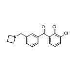 结构式 CAS# 898772-06-0, [3-(1-氮杂环丁基甲基)苯基](2,3-二氯苯基)甲酮