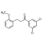 结构式 CAS# 898774-07-7, 1-(3,5-二氯苯基)-3-(2-甲氧基苯基)-1-丙酮