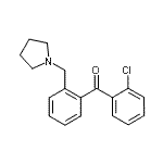 结构式 CAS# 898774-75-9, (2-氯苯基)[2-(1-吡咯烷基甲基)苯基]甲酮