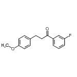 structure of CAS# 898775-76-3, 1-(3-Fluorophenyl)-3-(4-methoxyphenyl)-1-propanone;3'-fluoro-3-(4-methoxyphenyl)propiophenone